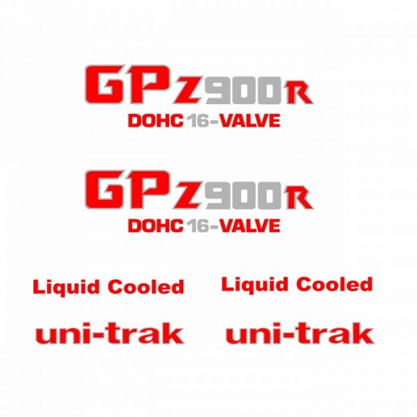 kawasaki gpz 900r a1 passendes decals sticker set classic bike
