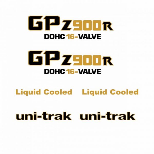 kawasaki gpz 900r a1 passendes decals sticker set classic bike