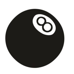 Billiard Kugel Nr8 Aufkleber