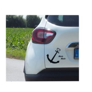 Anker "Moin" Aufkleber verschiedene Farben