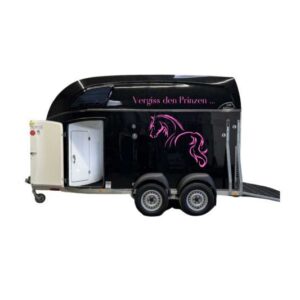 Pferdeanhaenger -Vergiss den Prinzen- Aufkleber Personalisiert