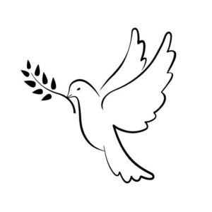 Friedenstaube Love Peace Dove Aufkleber Sticker