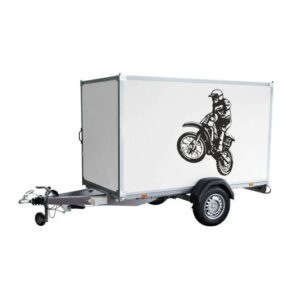 Aufkleber fuer Anhaenger Enduro Cross Aufkleber Motorrad Bike