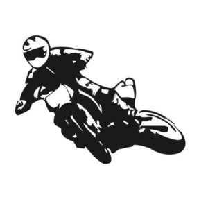 Supermoto Aufkleber 20 x 15 cm