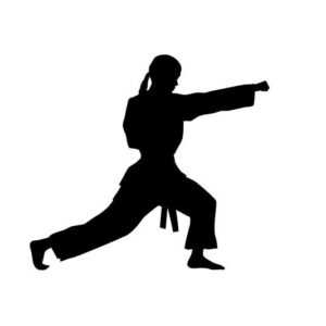 Frau Kampfsport Aufkleber Sticker