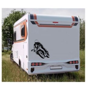 Wohnmobil Aufkleber "Biker" Motorrad