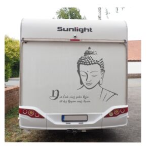 Buddha Wohnmobil Aufkleber Neues Design