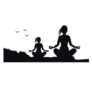 Meditation Ruhe Kraft Frieden Gelassenheit Aufkleber