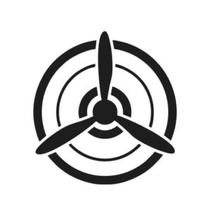 Propeller Aufkleber Flugzeug Pilot Zeichen