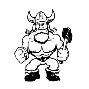 Viking Warrior Aufkleber