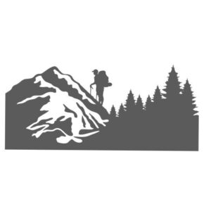 Berge Wanderlust Wohnmobil Aufkleber