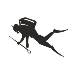 Taucher Diving Aufkleber