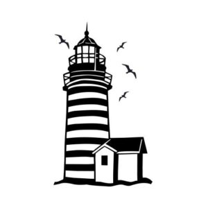 Leuchtturm Aufkleber verschiedene Farben