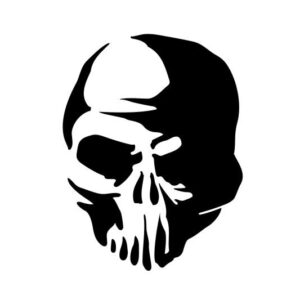 Totenkopf Skull Aufkleber 25 x 20 cm