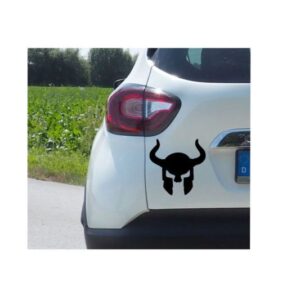 Wikinger Helm Aufkleber 20 x 20 cm