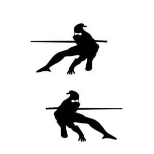 Ninja Warrior Kämpfer Aufkleber