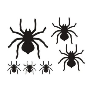 Spinnen Aufkleber Set 6 Stück