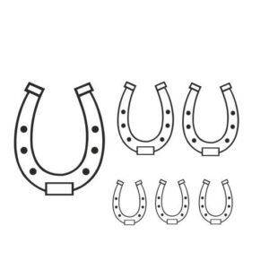 Hufeisen Aufkleber Set 6 Stück PKW Car Styling