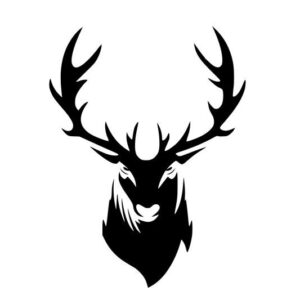 Hirschkopf Aufkleber