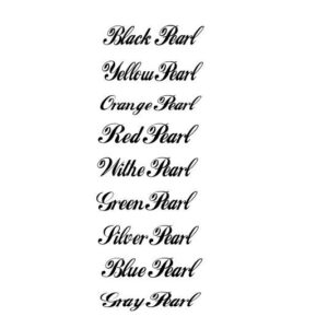 Pearl Schriftzug Aufkleber