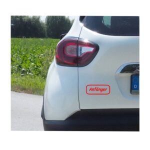 Anfänger Auto Aufkleber