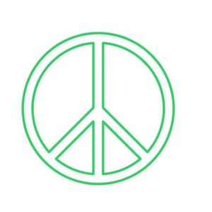 Peace Zeichen Aufkleber Sticker