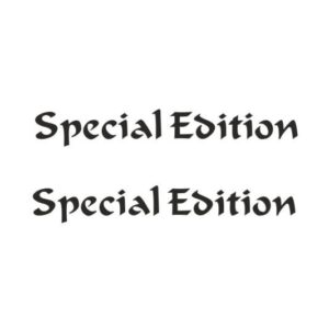 Special Edition Schriftzug Aufkleber