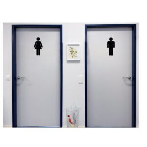 Aufkleber WC Toilette Männlich Weiblich