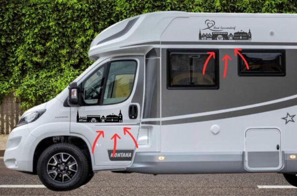 Wohnmobil Aufkleber Skyline Bad Sassendorf Neuheit Exklusiv – Bild 2