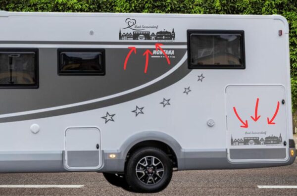 Wohnmobil Aufkleber Skyline Bad Sassendorf Neuheit Exklusiv – Bild 3