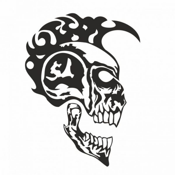 iro skull totenkopf aufkleber sticker