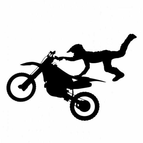 aufkleber fuer anhaenger freestyle motorrad bike