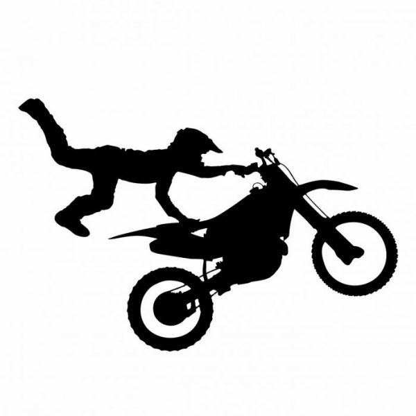 aufkleber fuer anhaenger freestyle motorrad bike
