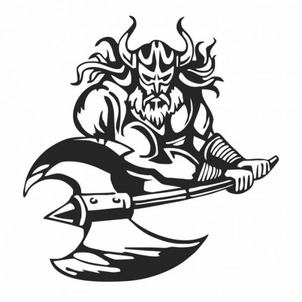 viking warrior aufkleber sticker viele farben