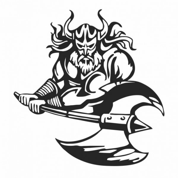 viking warrior aufkleber sticker viele farben