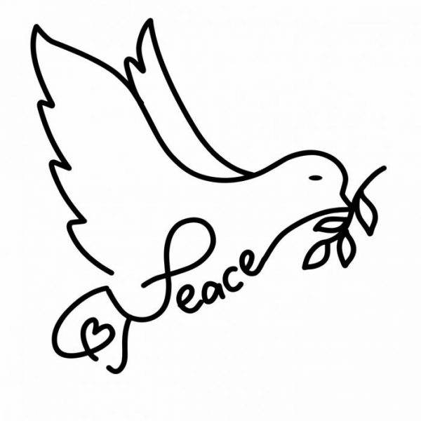 love peace friedenstaube aufkleber sticker