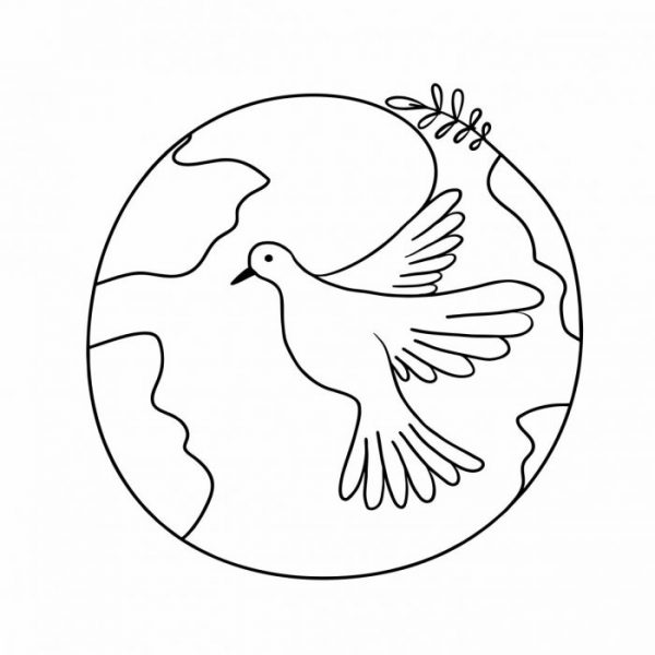 peace friedenstaube aufkleber sticker