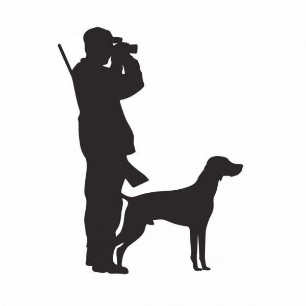 jaeger mit hund jagt auto aufkleber sticker viele farben