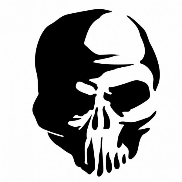 totenkopf skull aufkleber sticker fuer alle glatten flaechen