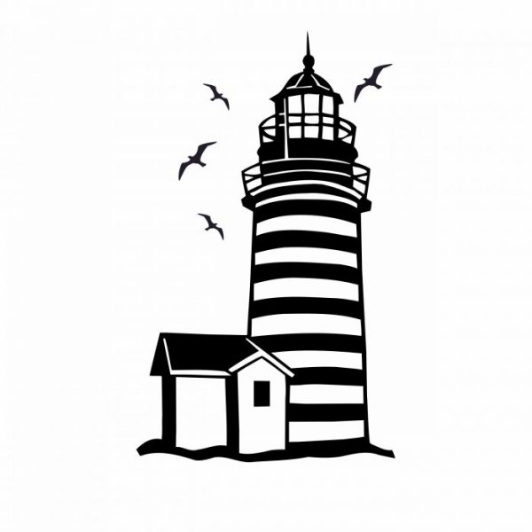 leuchtturm aufkleber verschiedene größen farben