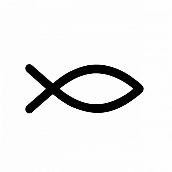 ichthys fisch aufkleber christliches erkennungszeichen
