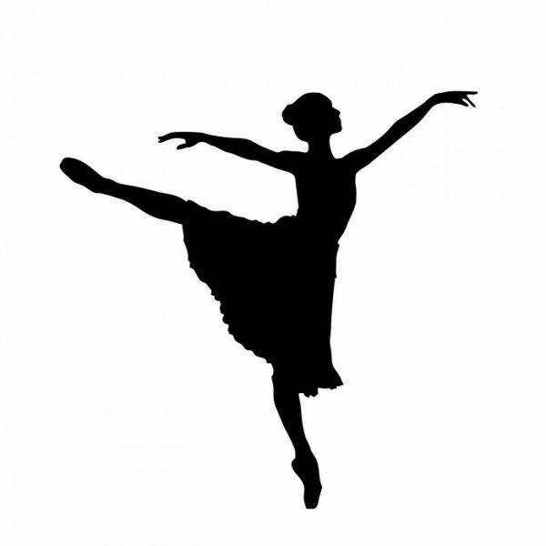 tanzen ballett aufkleber 20 x 20 cm