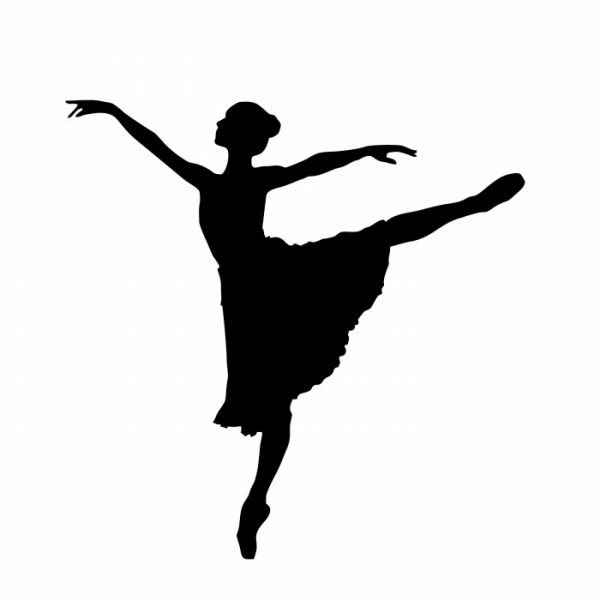tanzen ballett sticker aufkleber 20 x 20 cm viele farben