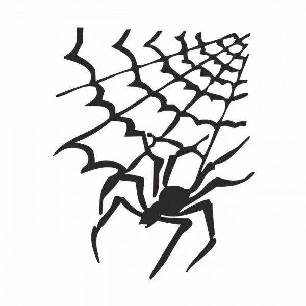 spinnennetz spinne spider aufkleber halloween 25 x 20 cm