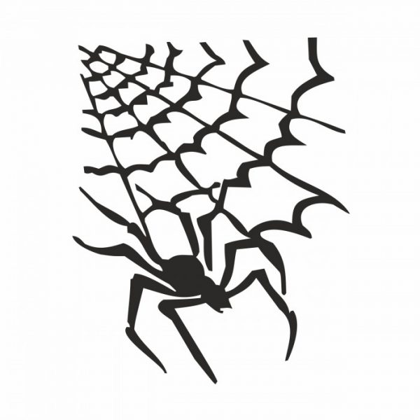 spinnennetz spinne spider aufkleber halloween 25 x 20 cm