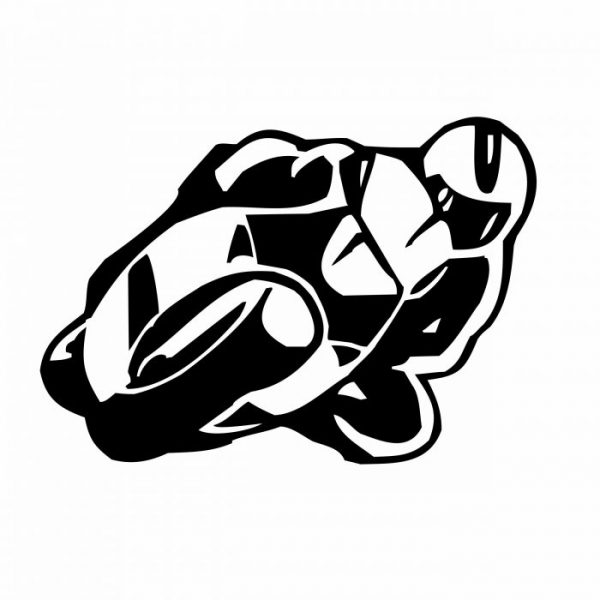 motorrad biker aufkleber sticker 10 x 7 cm