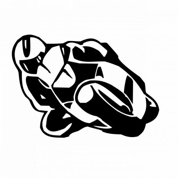 motorrad biker aufkleber sticker 10 x 7 cm