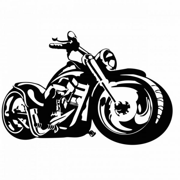 fat boy motorrad aufkleber silhouetten aufkleber