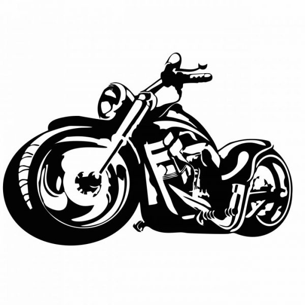 fat boy motorrad aufkleber silhouetten aufkleber