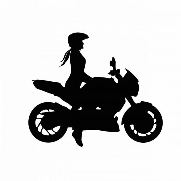 lady motorrad design aufkleber viele farben